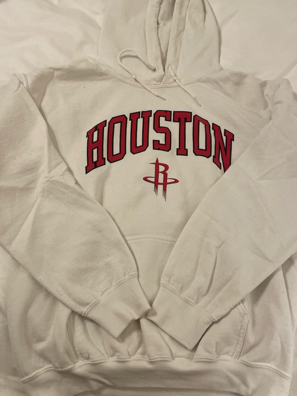 Houston Rockets NBA Graphic White Hoodie - Pullover Sweatshirt